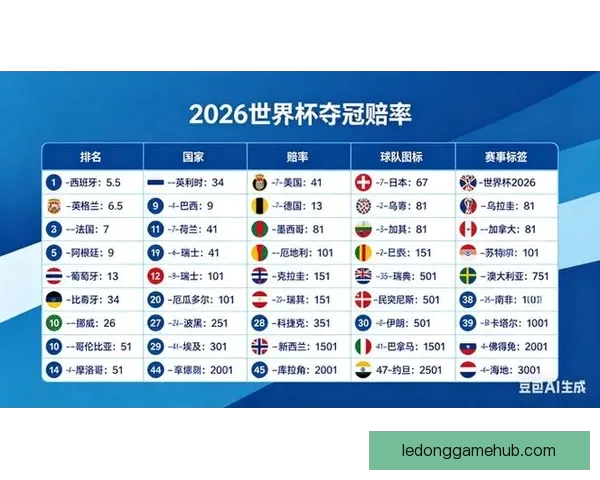 世界杯竞猜赔率全面对比分析，带你洞察投注机会和潜在回报